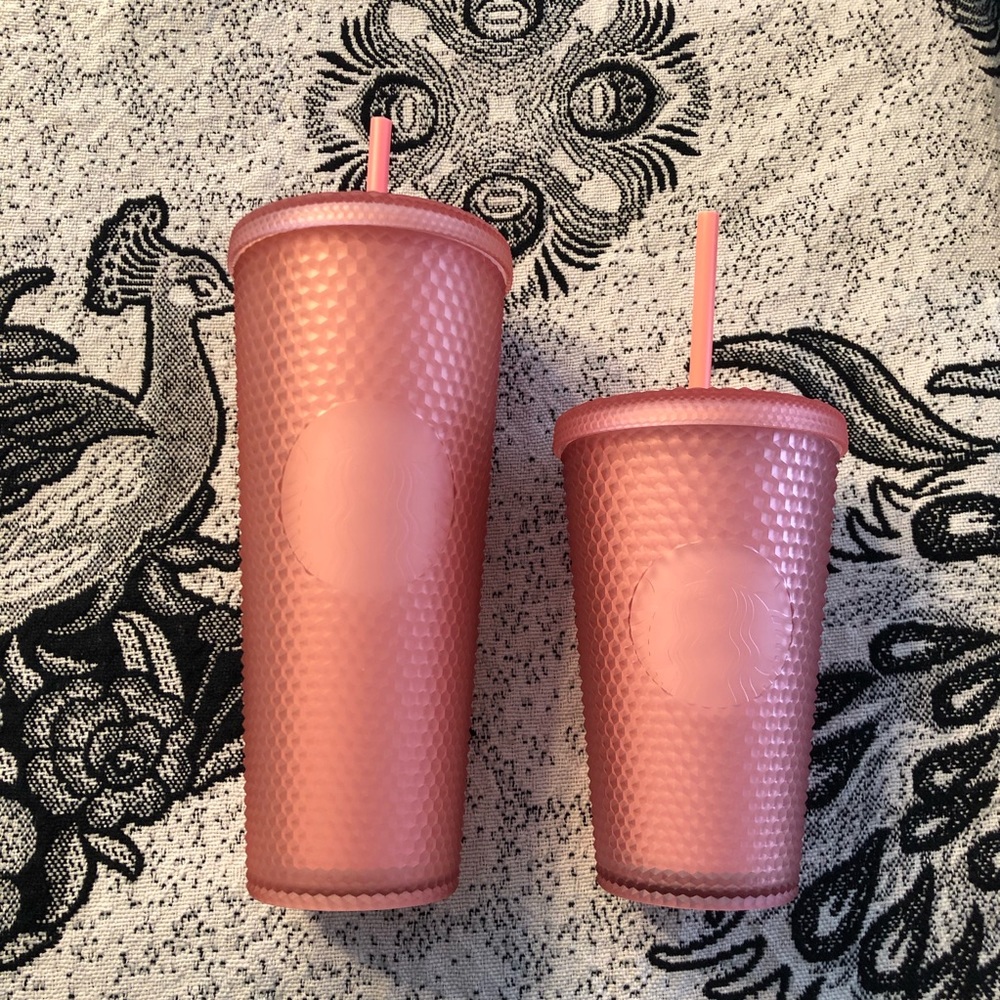 Starbucks Pink Lemonade “Jelly” Studded Tumbler Bundle